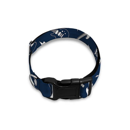 Electric Guitar Pattern Print Dog Collar