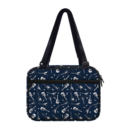 Electric Guitar Pattern Print Double Strap Bible Bag