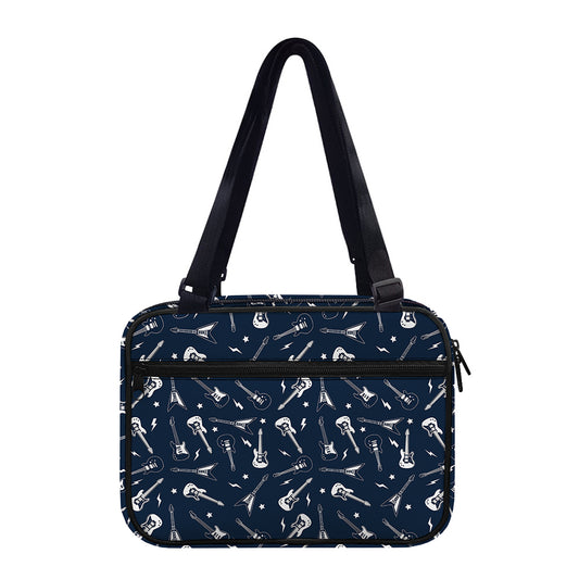 Electric Guitar Pattern Print Double Strap Bible Bag