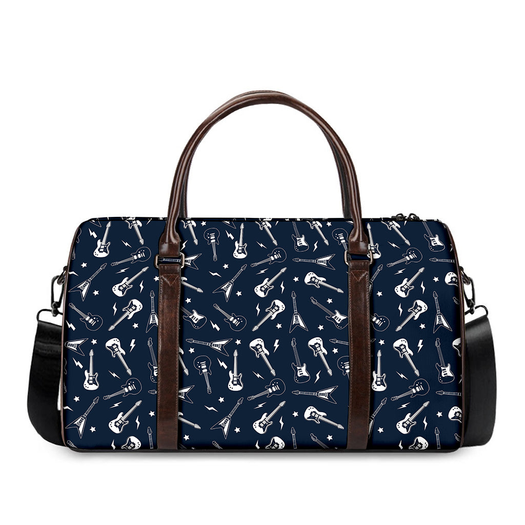 Electric Guitar Pattern Print Duffle Bag