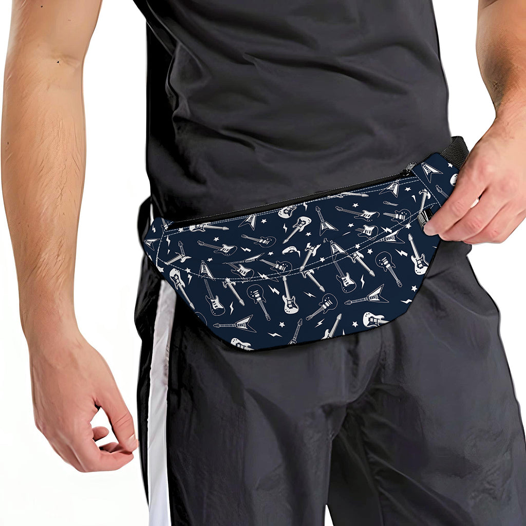 Electric Guitar Pattern Print Fanny Pack