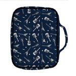 Electric Guitar Pattern Print Front Pocket Bible Bag