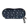 Electric Guitar Pattern Print Glasses Case