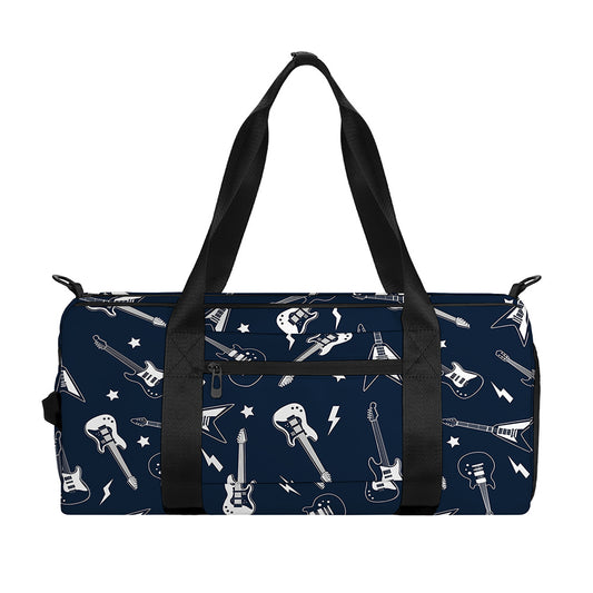 Electric Guitar Pattern Print Gym Bag