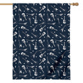 Electric Guitar Pattern Print House Flag