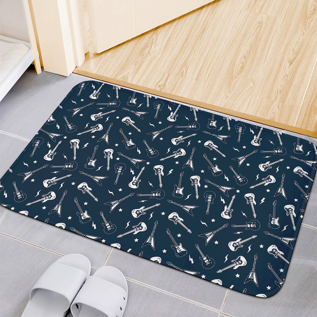 Electric Guitar Pattern Print Indoor Door Mat