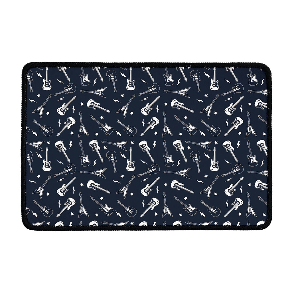 Electric Guitar Pattern Print Kitchen Mat