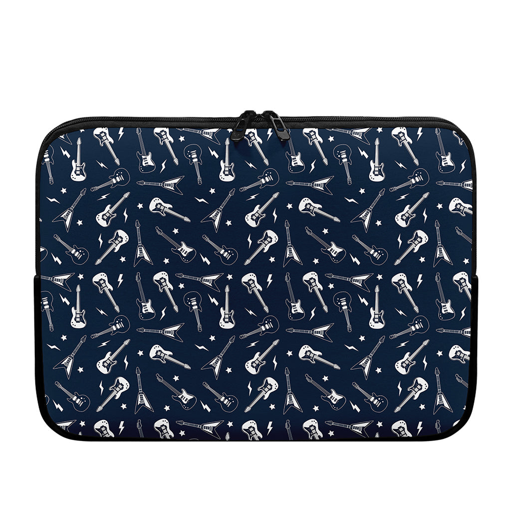 Electric Guitar Pattern Print Laptop Sleeve