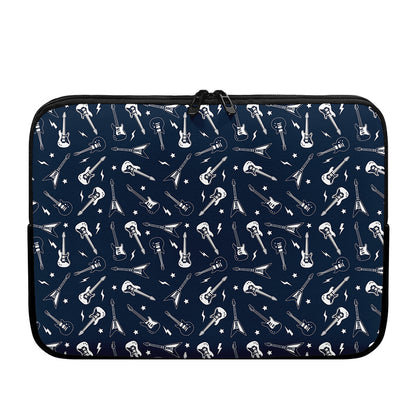 Electric Guitar Pattern Print Laptop Sleeve
