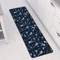 Electric Guitar Pattern Print Long Kitchen Mat
