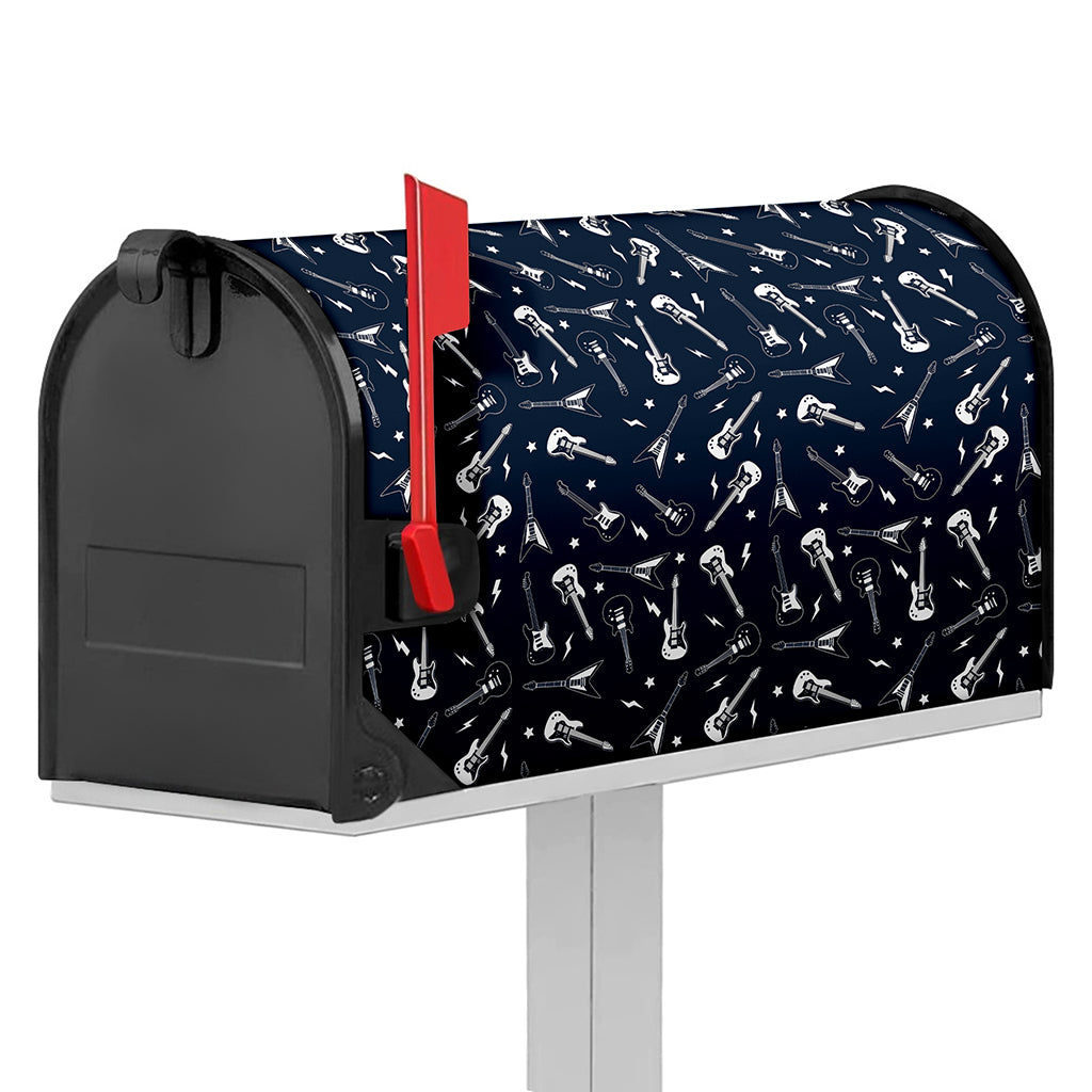 Electric Guitar Pattern Print Mailbox Cover