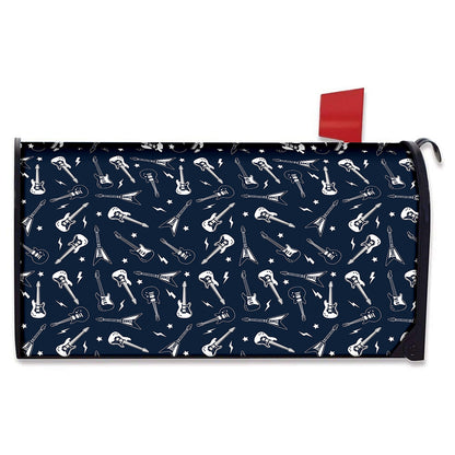 Electric Guitar Pattern Print Mailbox Cover