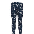 Electric Guitar Pattern Print Men's Leggings
