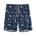 Electric Guitar Pattern Print Men's Athletic Shorts