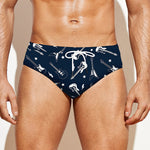 Electric Guitar Pattern Print Men's Swim Briefs