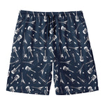 Electric Guitar Pattern Print Men's Swim Trunks