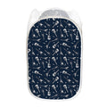 Electric Guitar Pattern Print Mesh Laundry Hamper