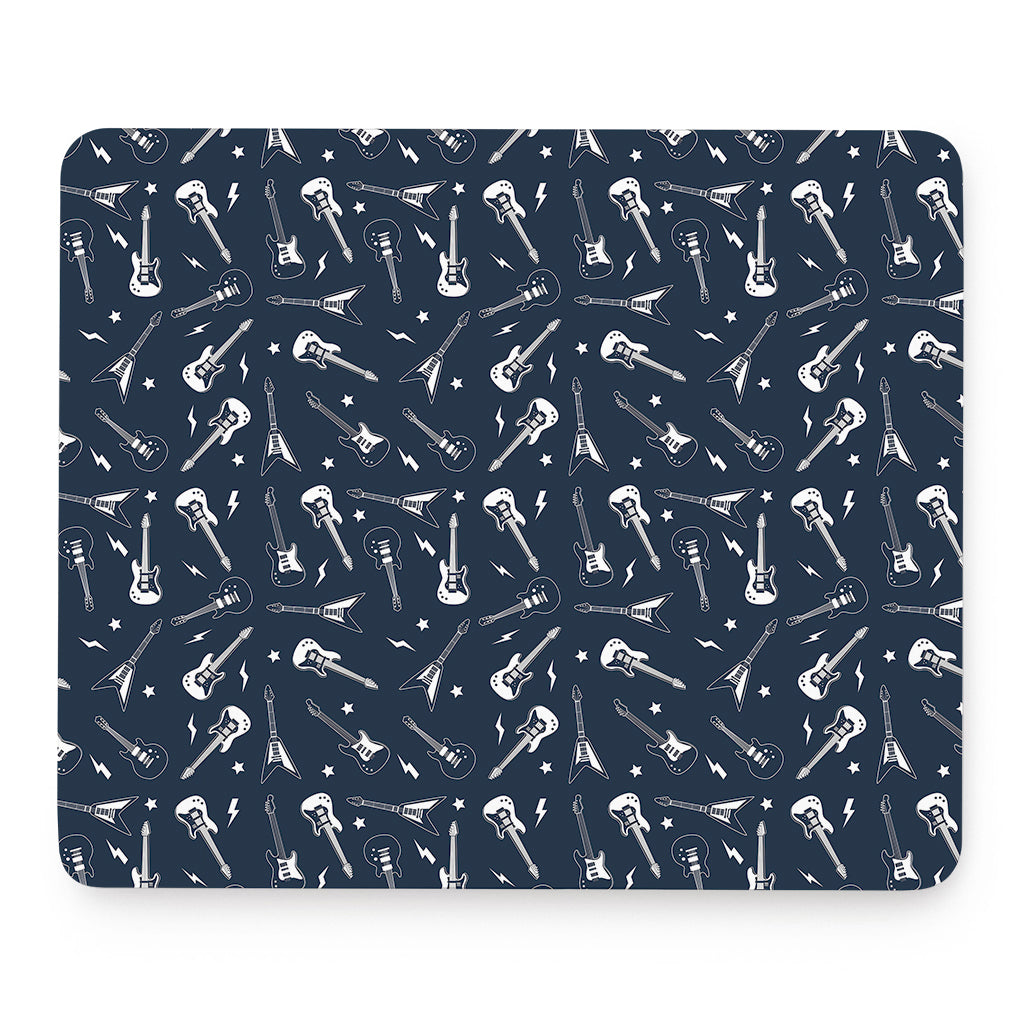 Electric Guitar Pattern Print Mouse Pad