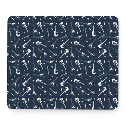 Electric Guitar Pattern Print Mouse Pad