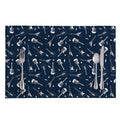 Electric Guitar Pattern Print Placemat