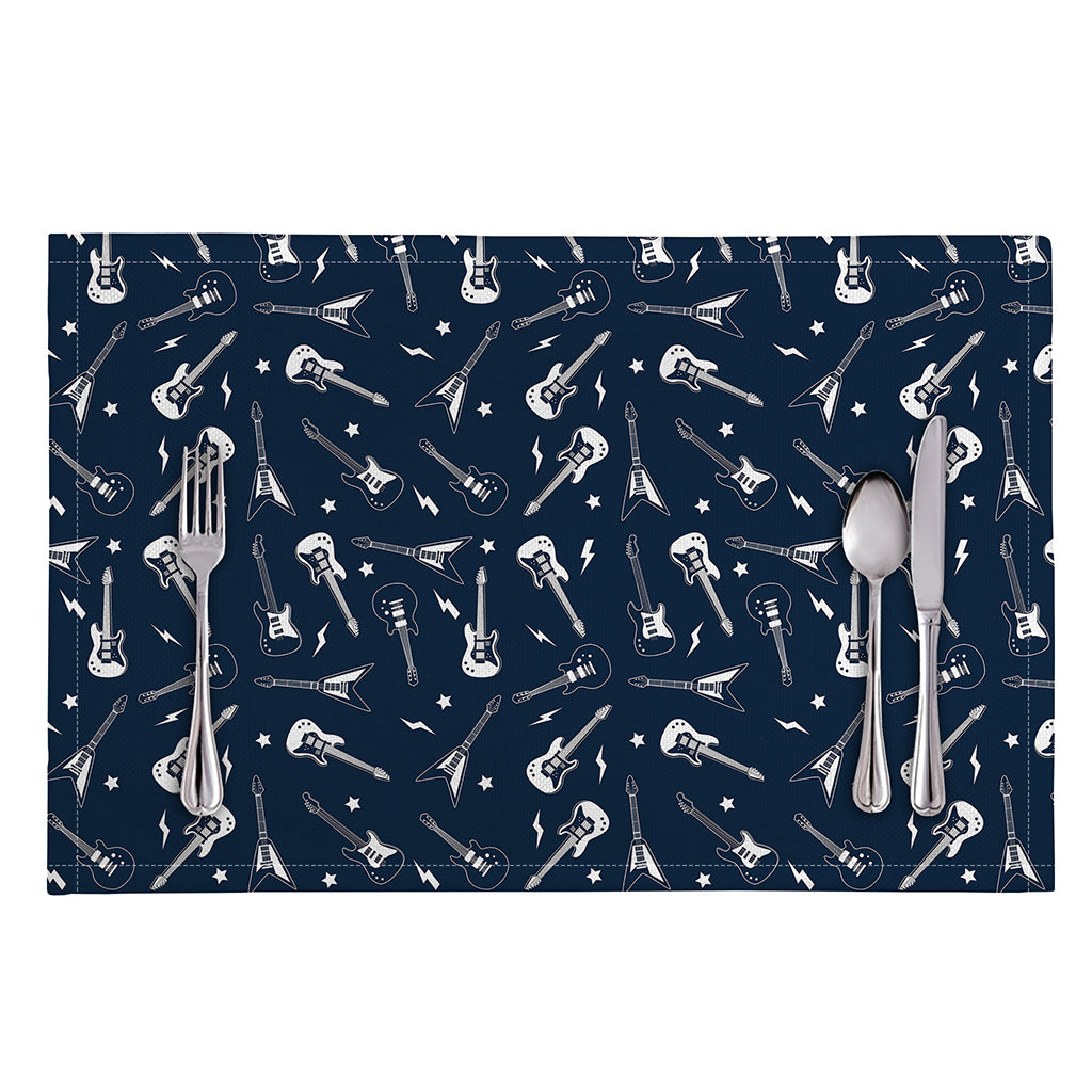Electric Guitar Pattern Print Placemat
