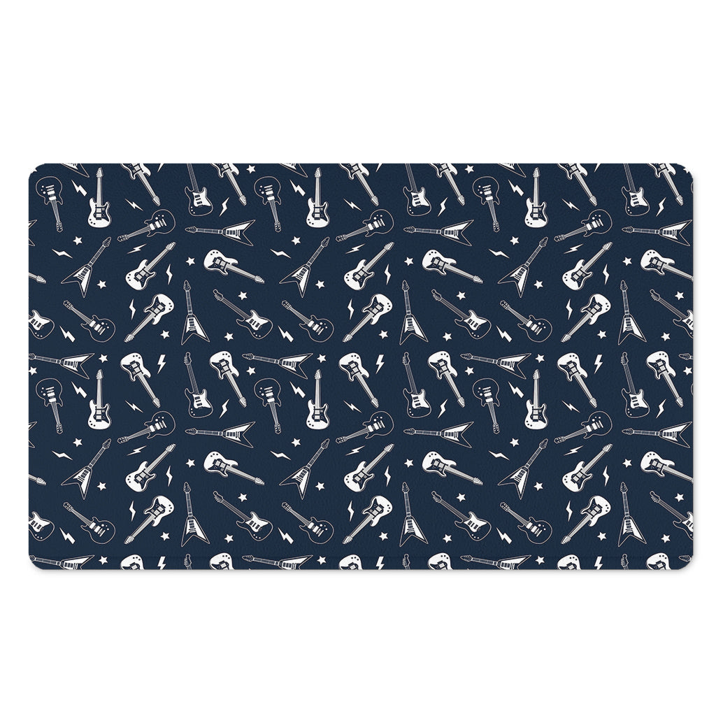 Electric Guitar Pattern Print Polyester Doormat