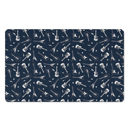 Electric Guitar Pattern Print Polyester Doormat