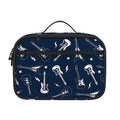 Electric Guitar Pattern Print Portable Lunch Bag
