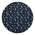Electric Guitar Pattern Print Round Blanket