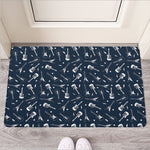 Electric Guitar Pattern Print Rubber Doormat