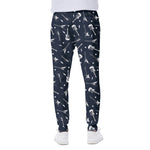 Electric Guitar Pattern Print Scuba Joggers