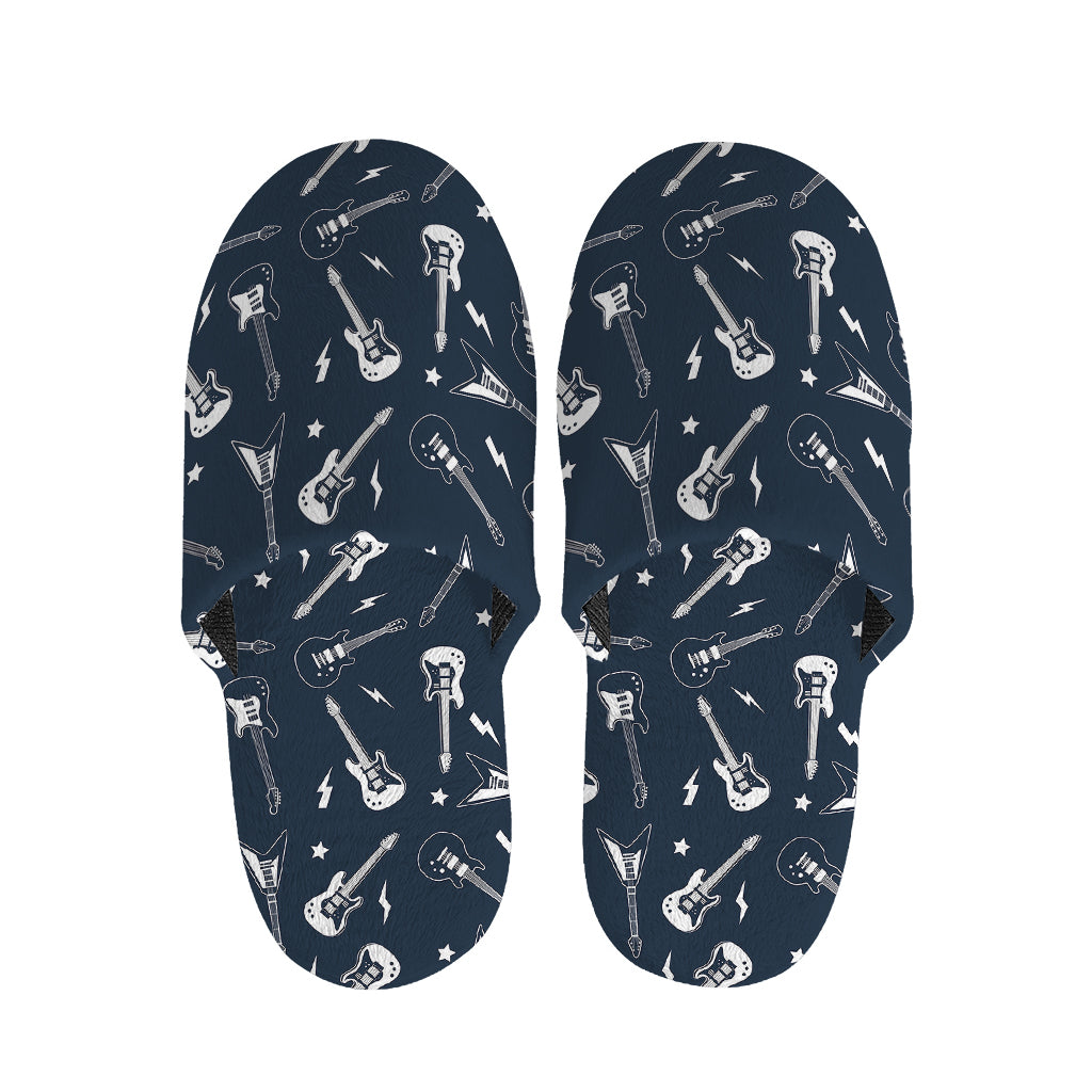 Electric Guitar Pattern Print Slippers