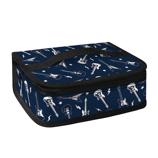 Electric Guitar Pattern Print Small Lunch Bag