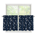 Electric Guitar Pattern Print Tier Curtains