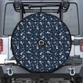 Electric Guitar Pattern Print Tire Cover With Camera Hole