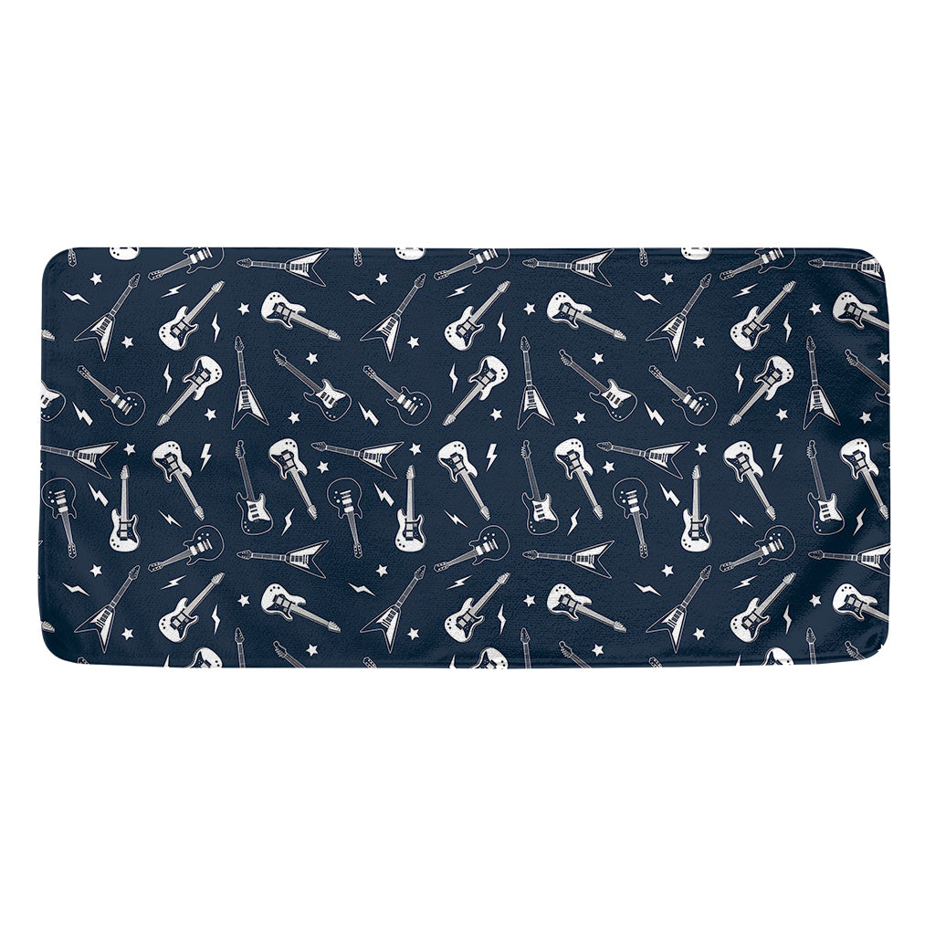 Electric Guitar Pattern Print Towel