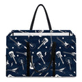 Electric Guitar Pattern Print Utility Tote Bag