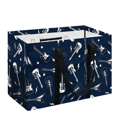 Electric Guitar Pattern Print Utility Tote Bag