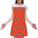 Elephant Skeleton X-Ray Pattern Print Adjustable Apron