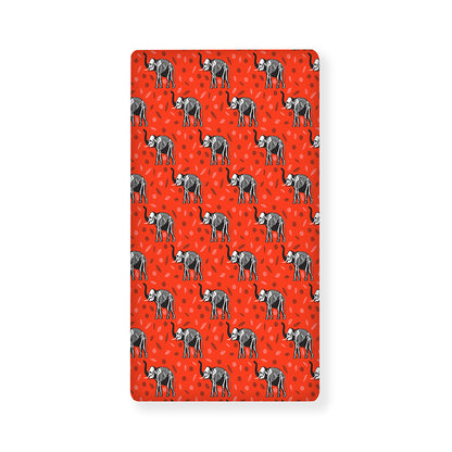 Elephant Skeleton X-Ray Pattern Print Baby Crib Sheet