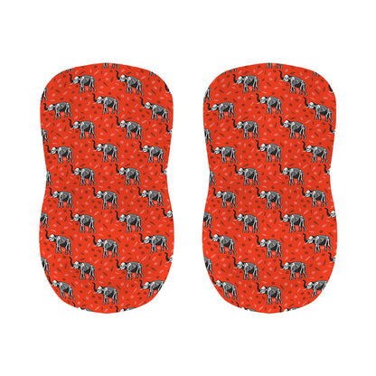 Elephant Skeleton X-Ray Pattern Print Bar Stool Covers
