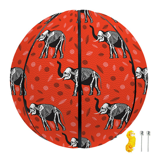 Elephant Skeleton X-Ray Pattern Print Basketball