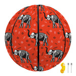 Elephant Skeleton X-Ray Pattern Print Basketball