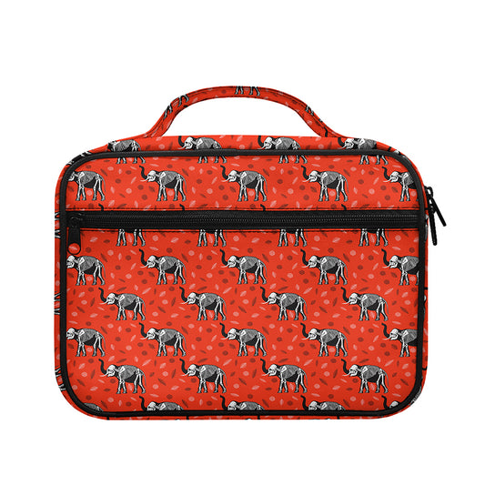 Elephant Skeleton X-Ray Pattern Print Briefcase Bible Bag