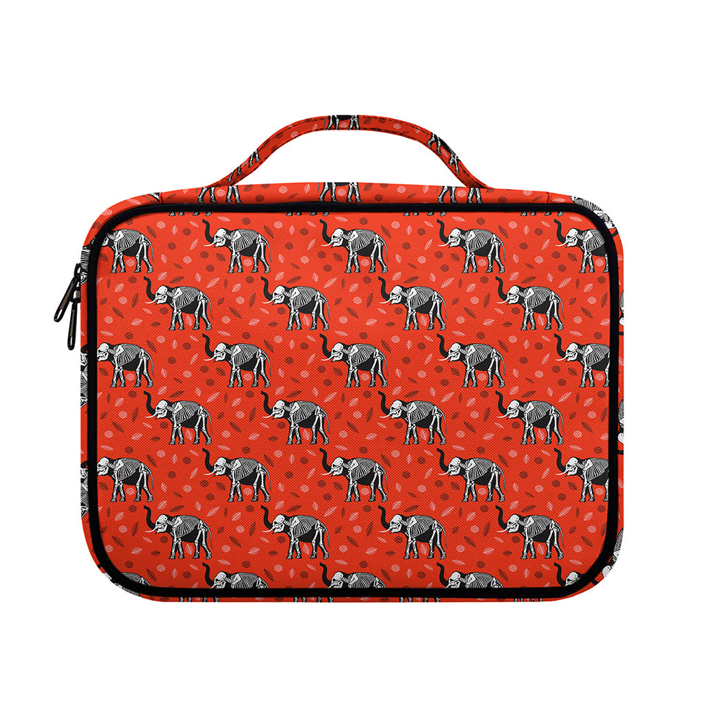 Elephant Skeleton X-Ray Pattern Print Briefcase Bible Bag