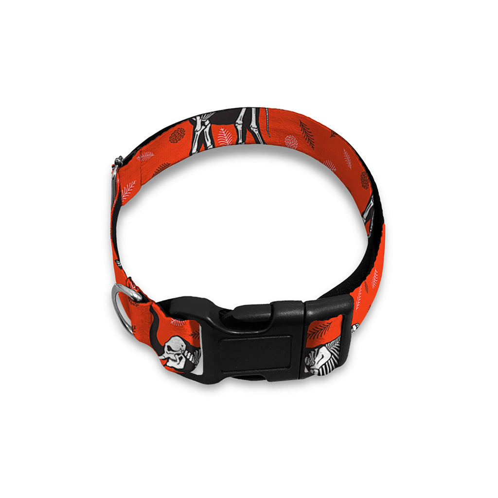 Elephant Skeleton X-Ray Pattern Print Dog Collar