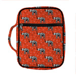 Elephant Skeleton X-Ray Pattern Print Front Pocket Bible Bag