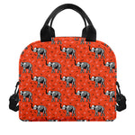 Elephant Skeleton X-Ray Pattern Print Insulated Lunch Bag