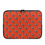 Elephant Skeleton X-Ray Pattern Print Laptop Sleeve