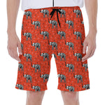 Elephant Skeleton X-Ray Pattern Print Men's Beach Shorts